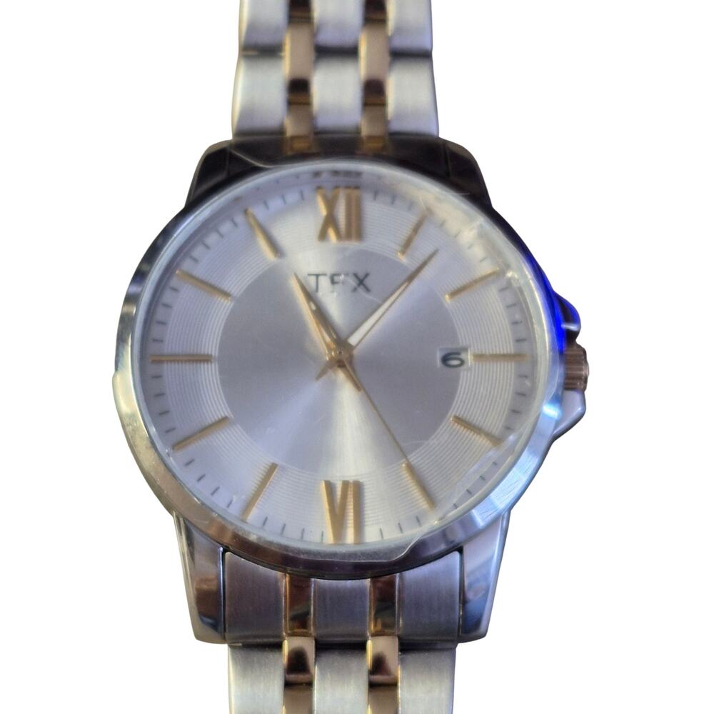 TFX‎ by Bulova Mens Watch New Battery date feature Large dial minimalist sharp